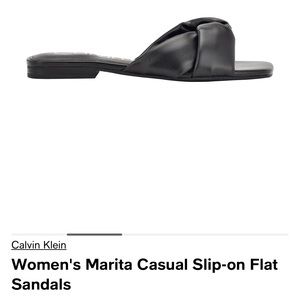 Mega Sale-Brand New Calvin Klein Women's Casual Slip-on Flat Sandals